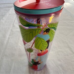 Starbucks New Monyee Chau Chinese Artist cold drink Tumbler Pride 24 oz